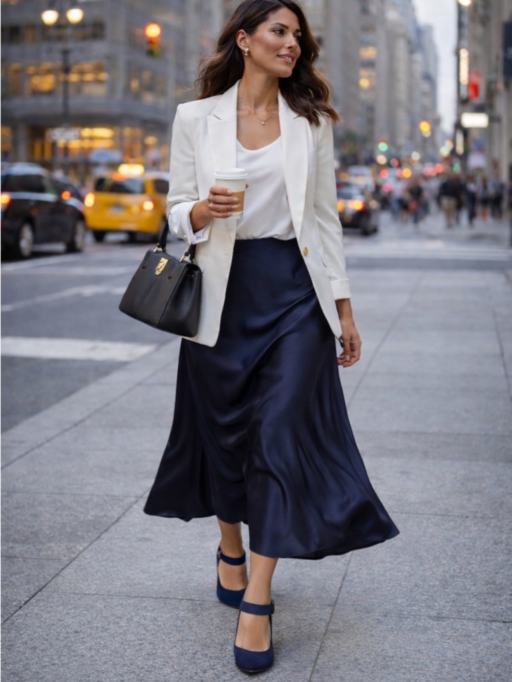 New In Box: Life Stride Navy Cutout Pointed-Toe Heels